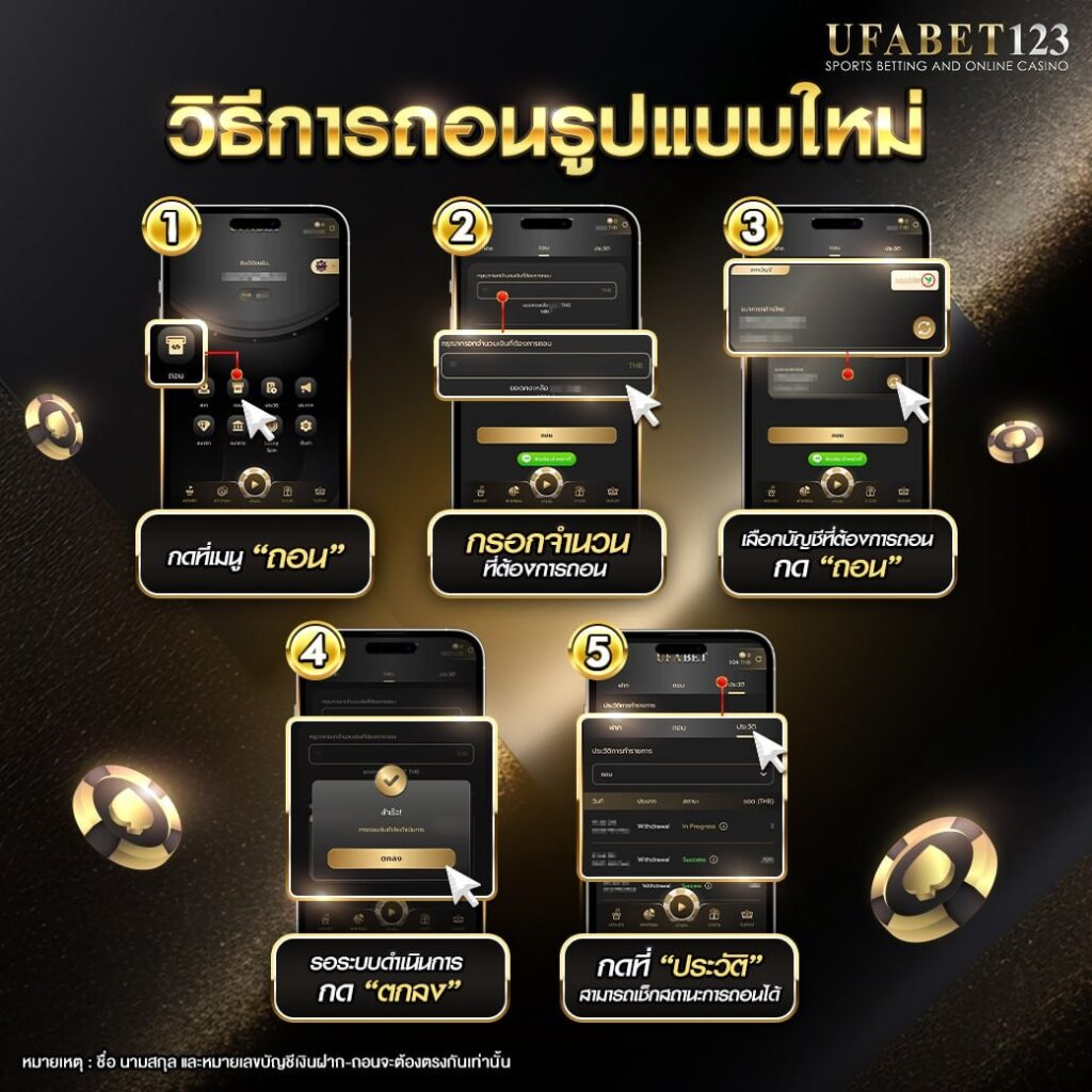 UFABET ถอนเงิน